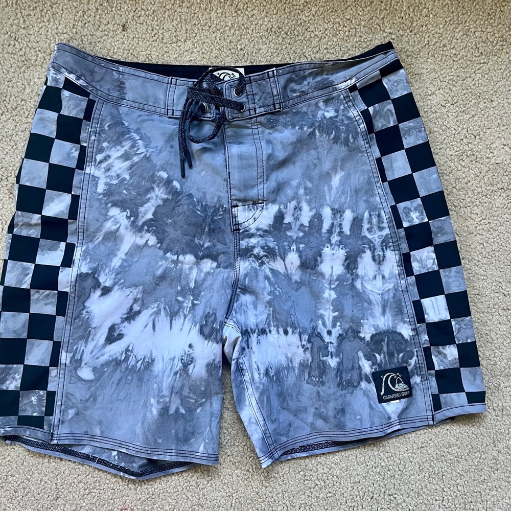 Quiksilver Men's Tie-Dye and Checkered Swim Shorts